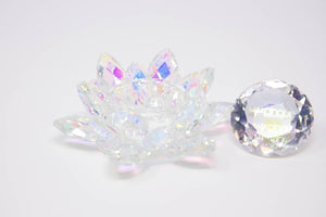 Tickled Pinque Crystal Lotus Dappen Dish